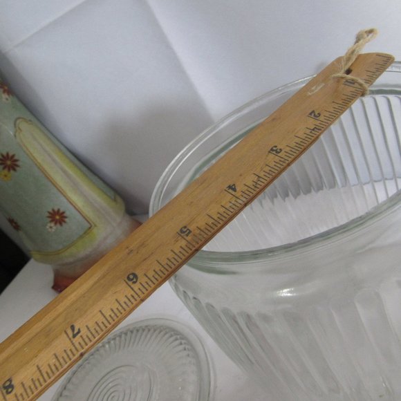 ANCHOR HOCKING COVERED CANISTER FRIGIE CONTAINER GLASS 1960'S - Picture 6 of 6